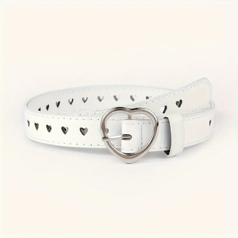 Cinturón “Love” con Diseño de Corazones – Estilo Dulce y Casual para Mujer