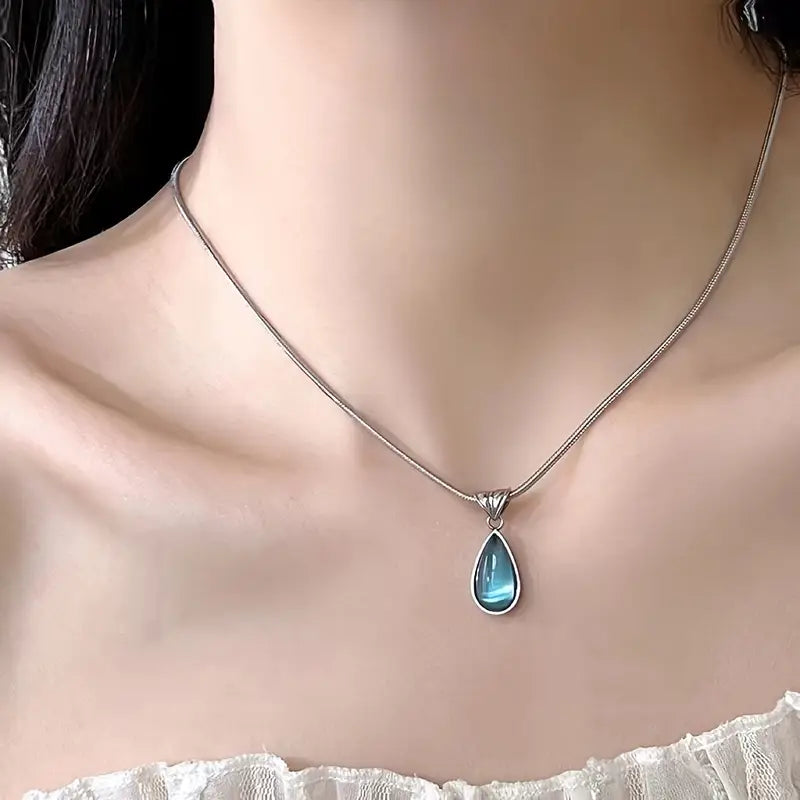 Collar Lágrima de Sirena en Acero Inoxidable