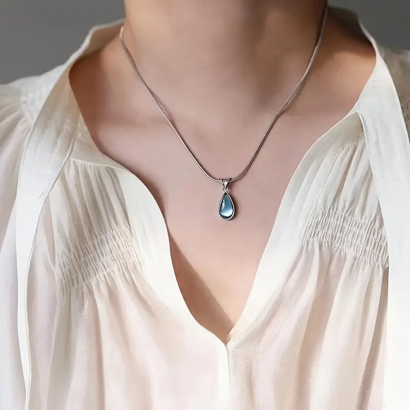 Collar Lágrima de Sirena en Acero Inoxidable