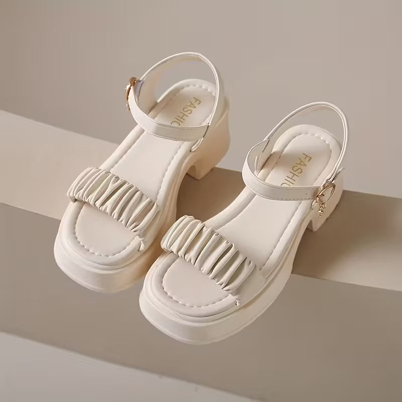 Sandalias Elegantes con Nudo y Plataforma para Mujer