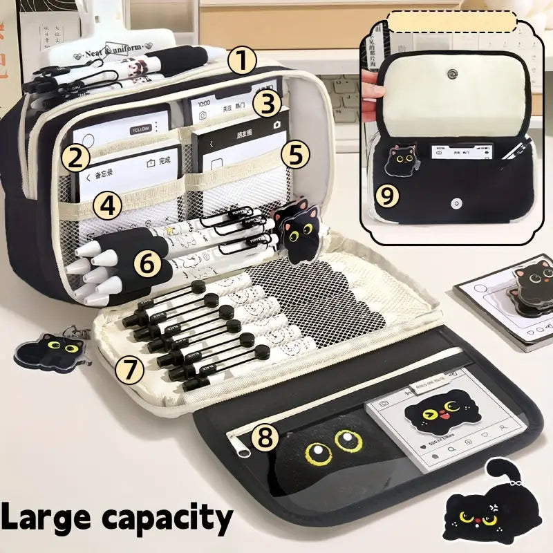 Set de Papelería Gato Adorable – 28 Piezas de Creatividad y Encanto