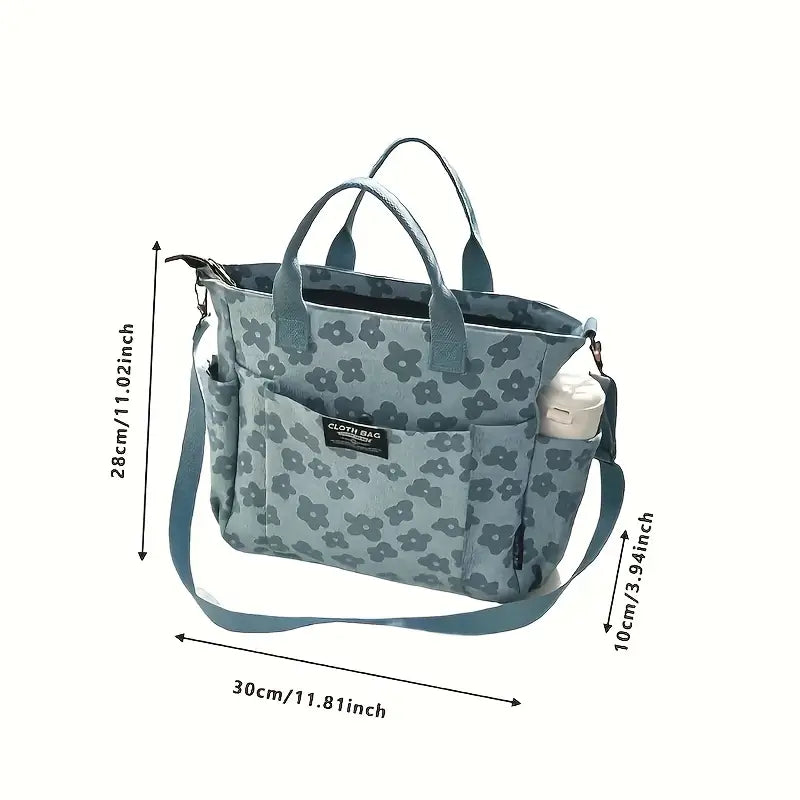 Bolso de Mano 3D con Diseño Floral – Estilo Casual y Juvenil
