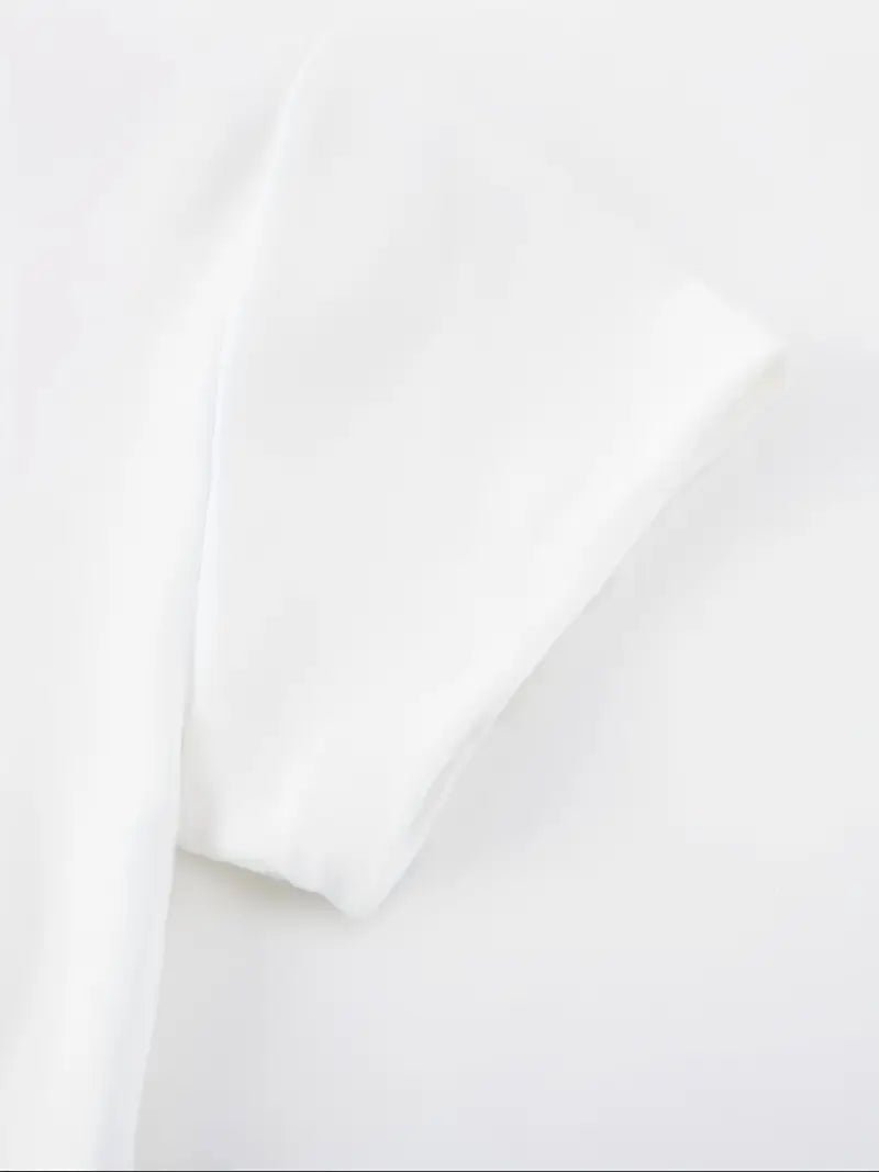 Camiseta Elegante para Mujer – Top Corto Minimalista de Primavera/Verano - BAKONE