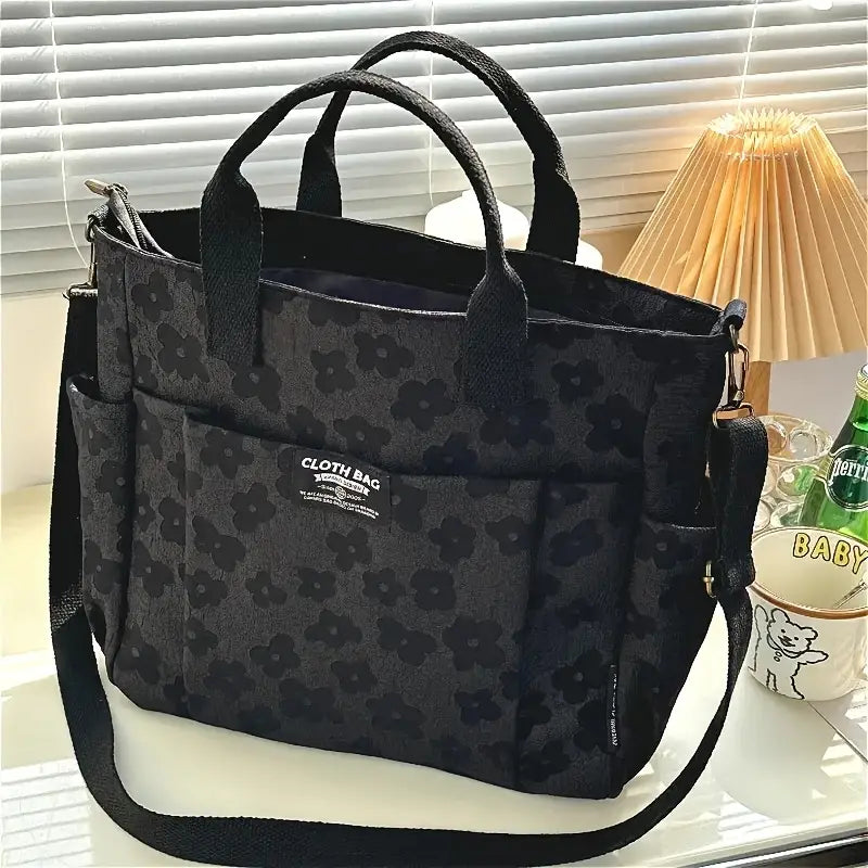 Bolso de Mano 3D con Diseño Floral – Estilo Casual y Juvenil