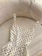 Vestido Boho Francés con Lunares y Espalda Descubierta – Estilo Verano Chic