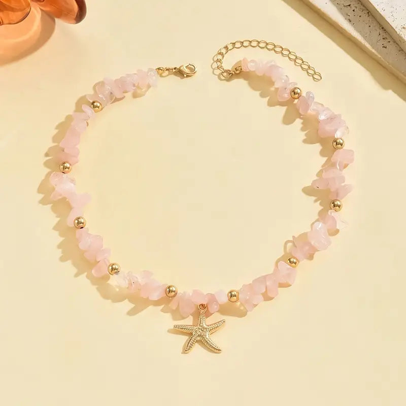 Collar Bohemio de Verano con Estrella de Mar – Estilo Vintage y Encanto Marino