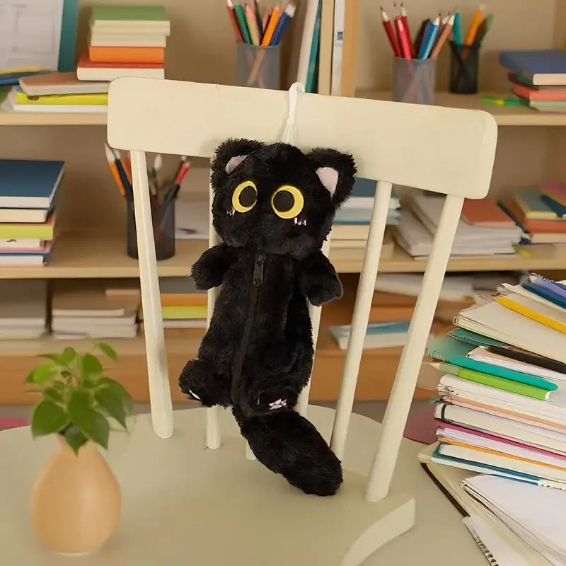 Bolsa estuche Gato de Felpa – Encanto Suave y Dulce para Tu Día