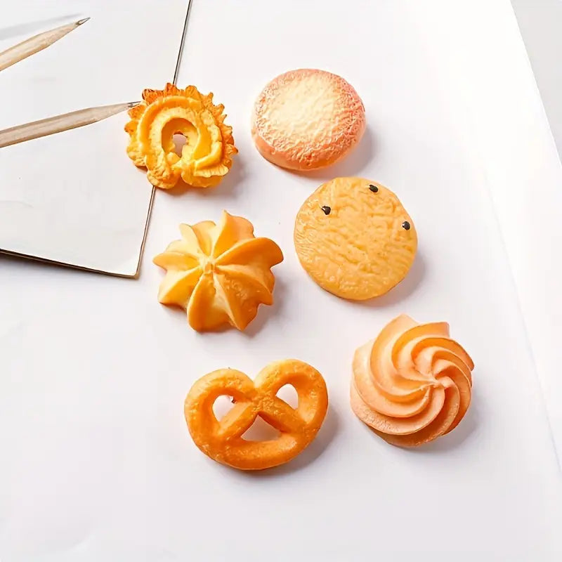 Set de 6 Clips de Pelo “Galleta de Dibujos Animados”