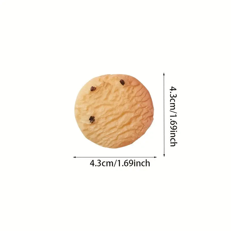 Set de 6 Clips de Pelo “Galleta de Dibujos Animados”