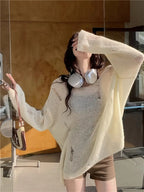 Suéter Boho-Chic para Mujer – Comodidad y Estilo Romántico de Primavera/Otoño