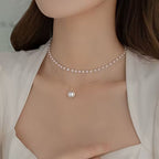 Collar Gargantilla Doble Capa Estilo Barroco – Elegancia Francesa Atemporal