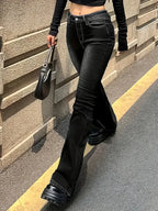 Vaqueros Acampanados Retro para Mujer – Estilo Vintage con Toque Moderno