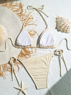 Conjunto de Bikini Halter con Relleno Extraíble – Brillo, Comodidad y Confianza