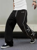 Pantalones Cargo Urban Star – Estilo Ancho con Rayas Laterales