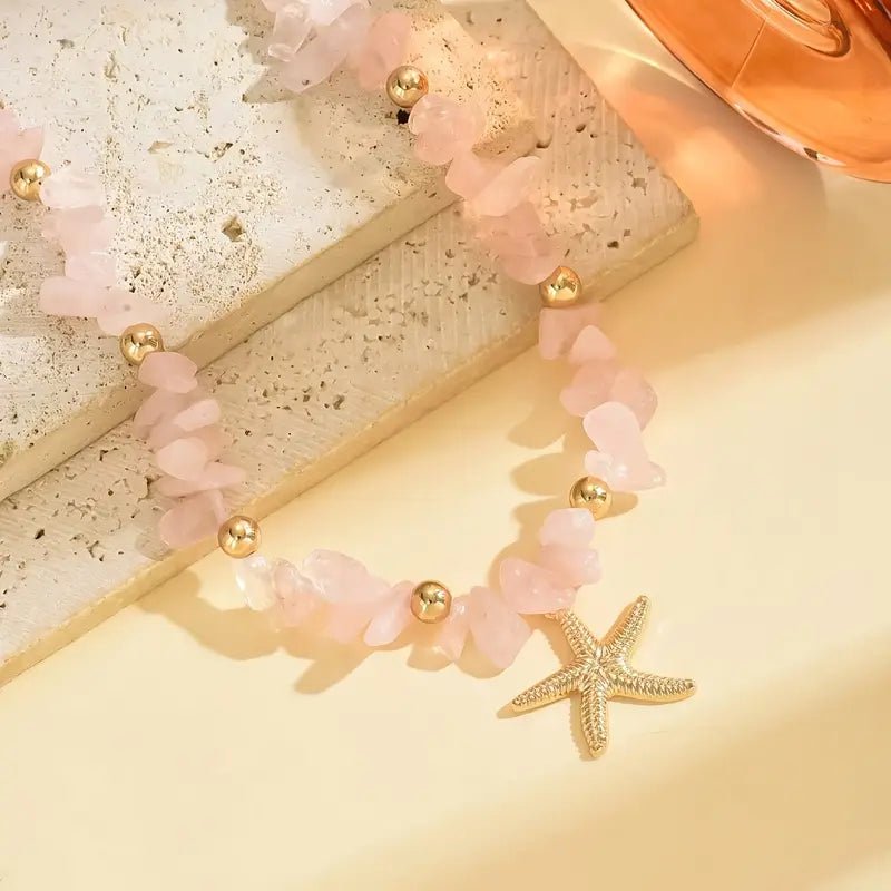 Collar Bohemio de Verano con Estrella de Mar – Estilo Vintage y Encanto Marino