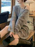 Suéter Boho-Chic para Mujer – Comodidad y Estilo Romántico de Primavera/Otoño