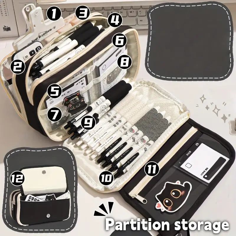 Set de Papelería Gato Adorable – 28 Piezas de Creatividad y Encanto