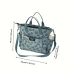 Bolso de Mano 3D con Diseño Floral – Estilo Casual y Juvenil