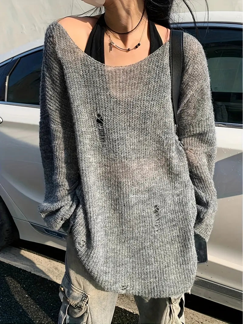 Suéter Boho-Chic para Mujer – Comodidad y Estilo Romántico de Primavera/Otoño