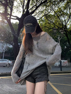 Suéter Boho-Chic para Mujer – Comodidad y Estilo Romántico de Primavera/Otoño