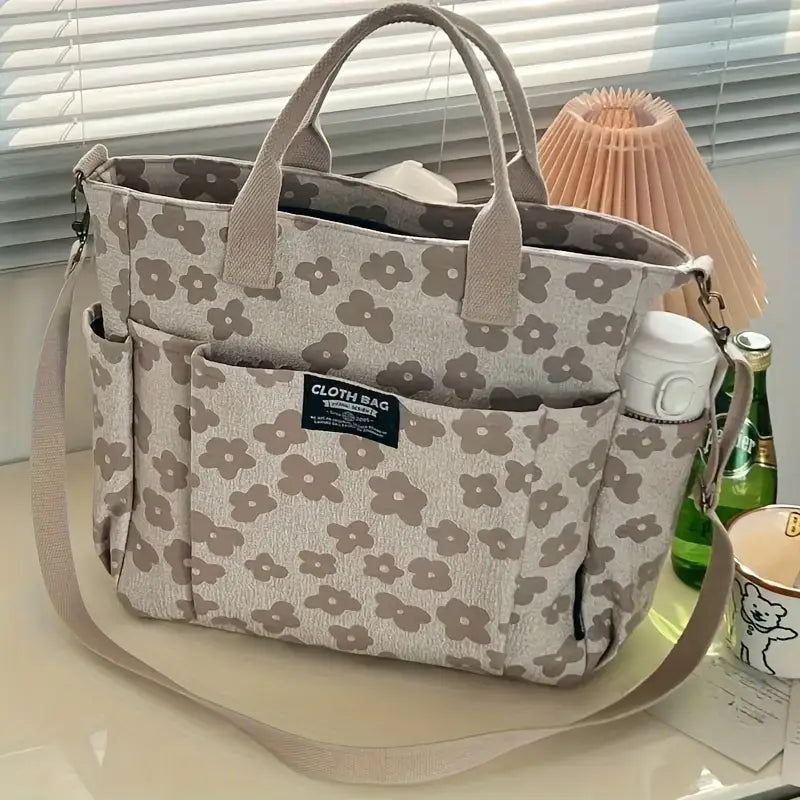 Bolso de Mano 3D con Diseño Floral – Estilo Casual y Juvenil