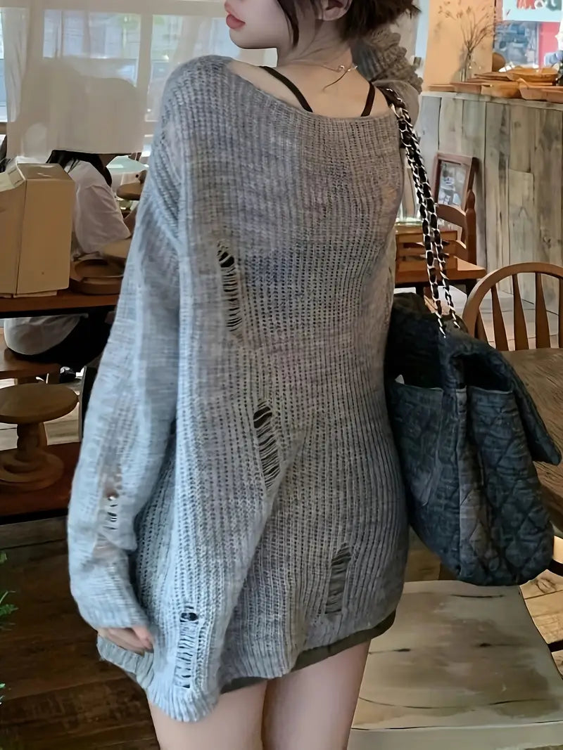 Suéter Boho-Chic para Mujer – Comodidad y Estilo Romántico de Primavera/Otoño