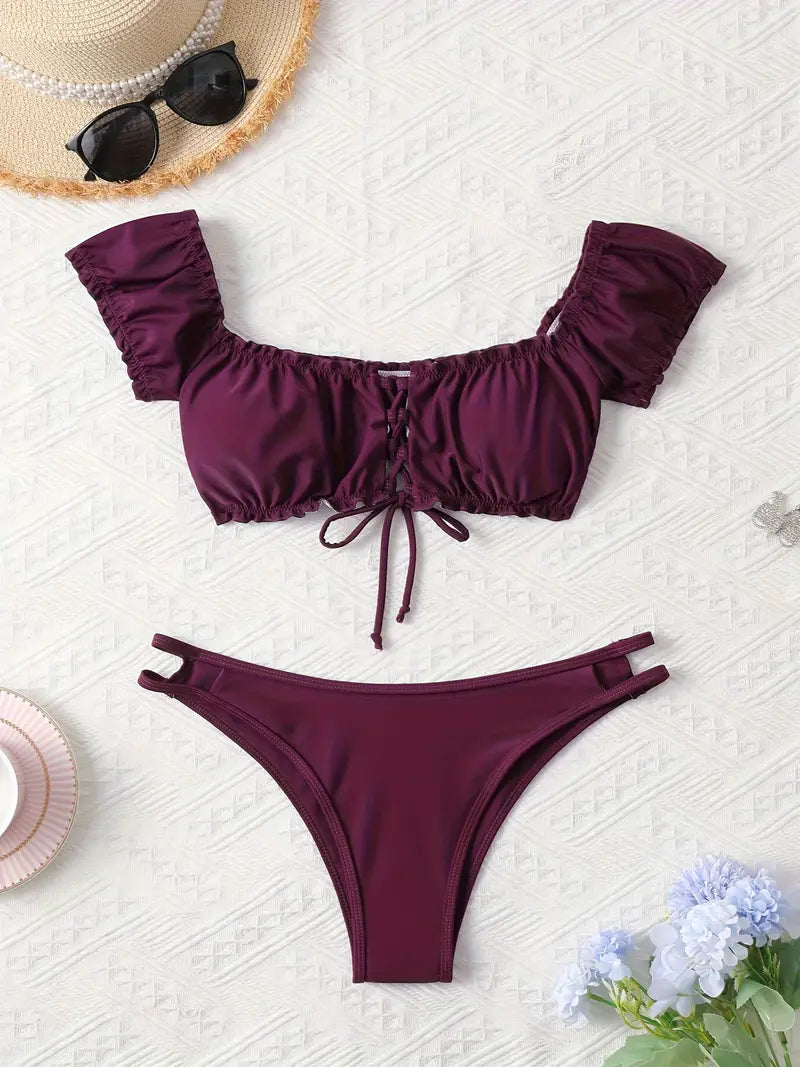 Bikini Sexy con Volantes – Elegancia y Frescura para la Playa