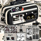 Set de Papelería Gato Adorable – 28 Piezas de Creatividad y Encanto