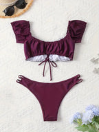 Bikini Sexy con Volantes – Elegancia y Frescura para la Playa