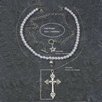 Conjunto de 3 Collares con Colgante de Cruz y Estrella – Estilo Punk Gótico Vintage - BAKONE
