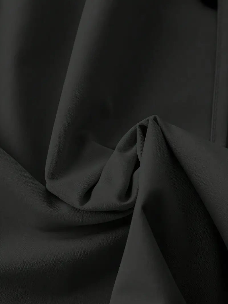 Chaqueta de Lona Elegante con Cuello de Solapa Doble y Cintura Ceñida – Moda Femenina de Primavera/Otoño