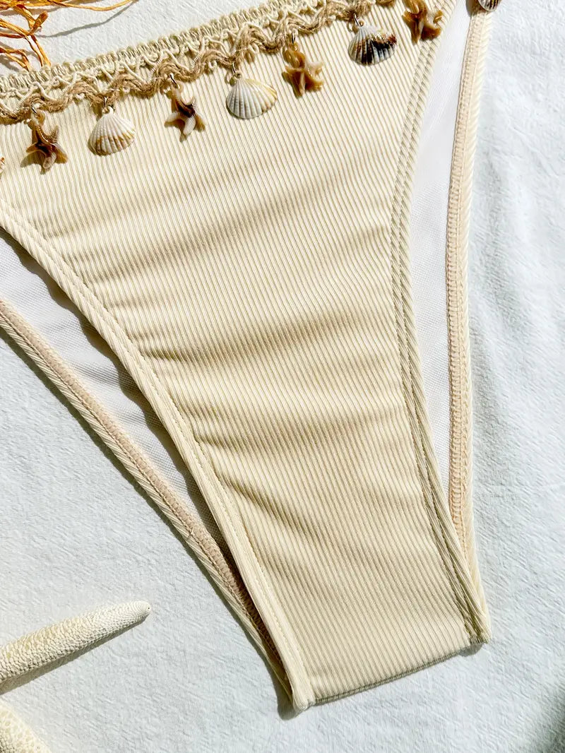 Conjunto de Bikini Halter con Relleno Extraíble – Brillo, Comodidad y Confianza