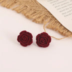 Pendientes Vintage con Rosas de Resina — Elegancia Clásica para Cada Día