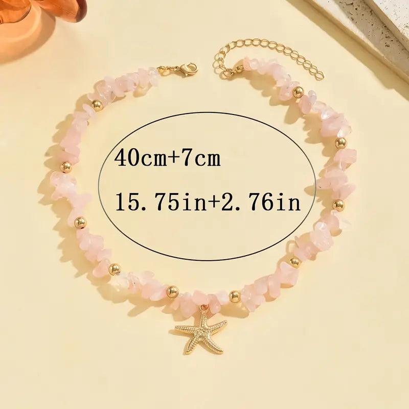 Collar Bohemio de Verano con Estrella de Mar – Estilo Vintage y Encanto Marino