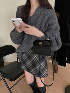 Falda A - Line a Cuadros para Mujer – Estilo Chic y Atemporal - BAKONE