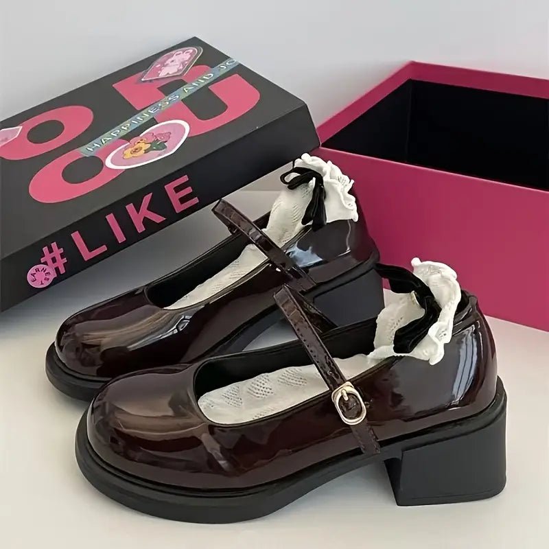 Zapatos Mary Jane Retro Británicos para Mujer – Estilo Japonés JK - BAKONE